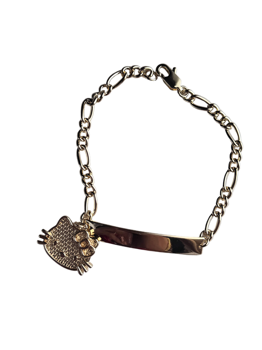Kitty ID Engraved Bracelet