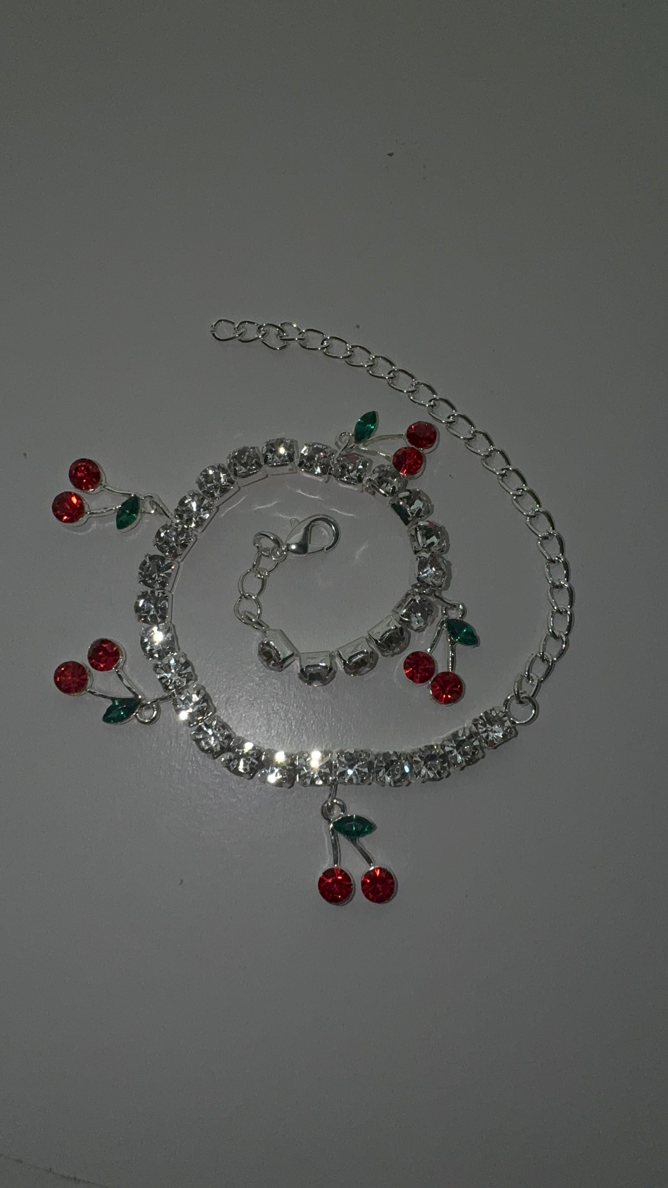 Cherry Diamond Anklet