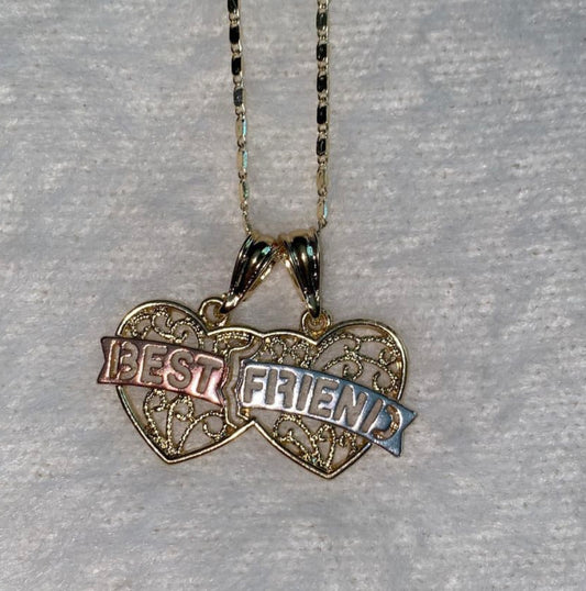 Best Friend Breakable Hearts Necklace