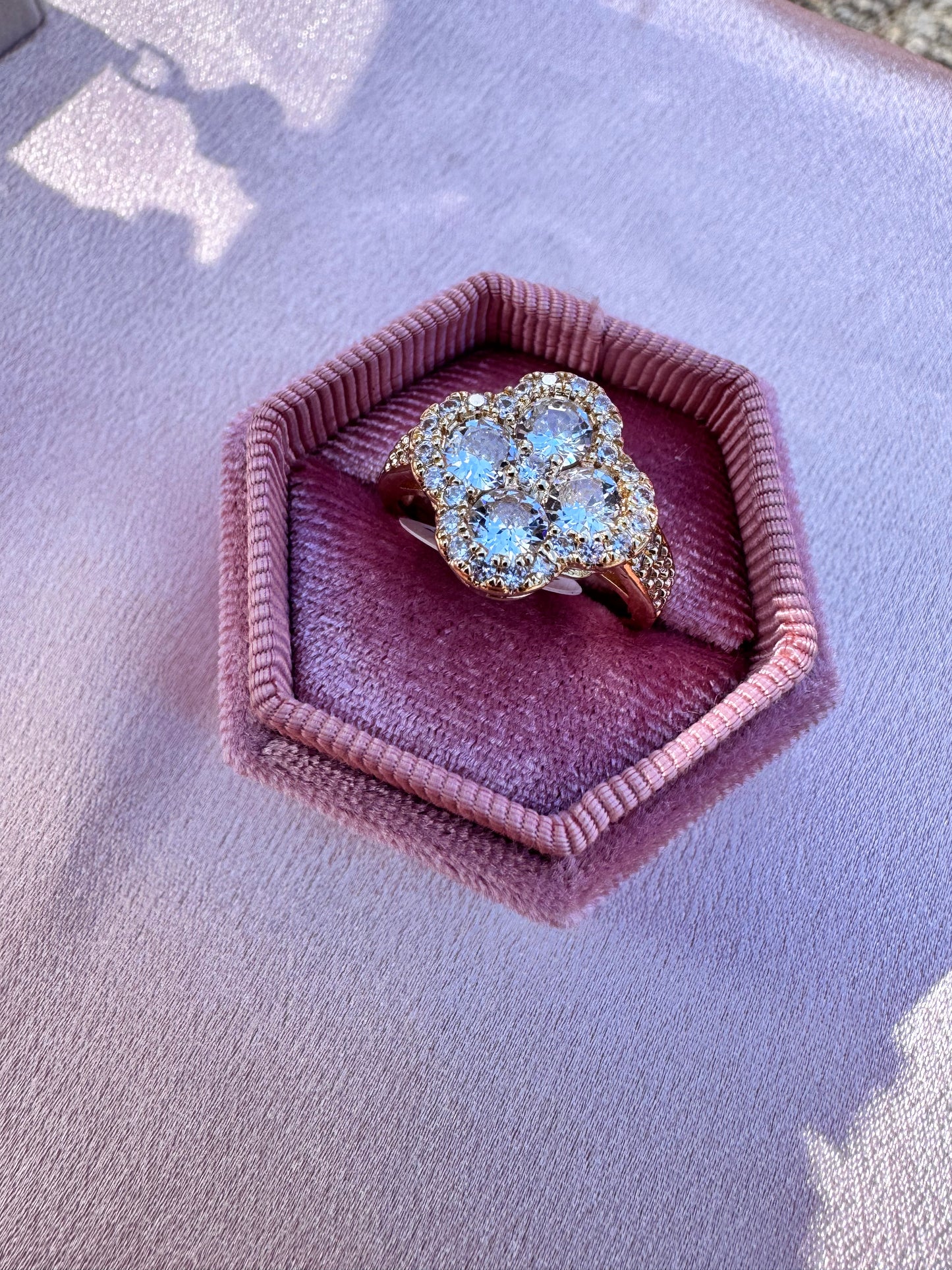 Clover Gold Plated Ring