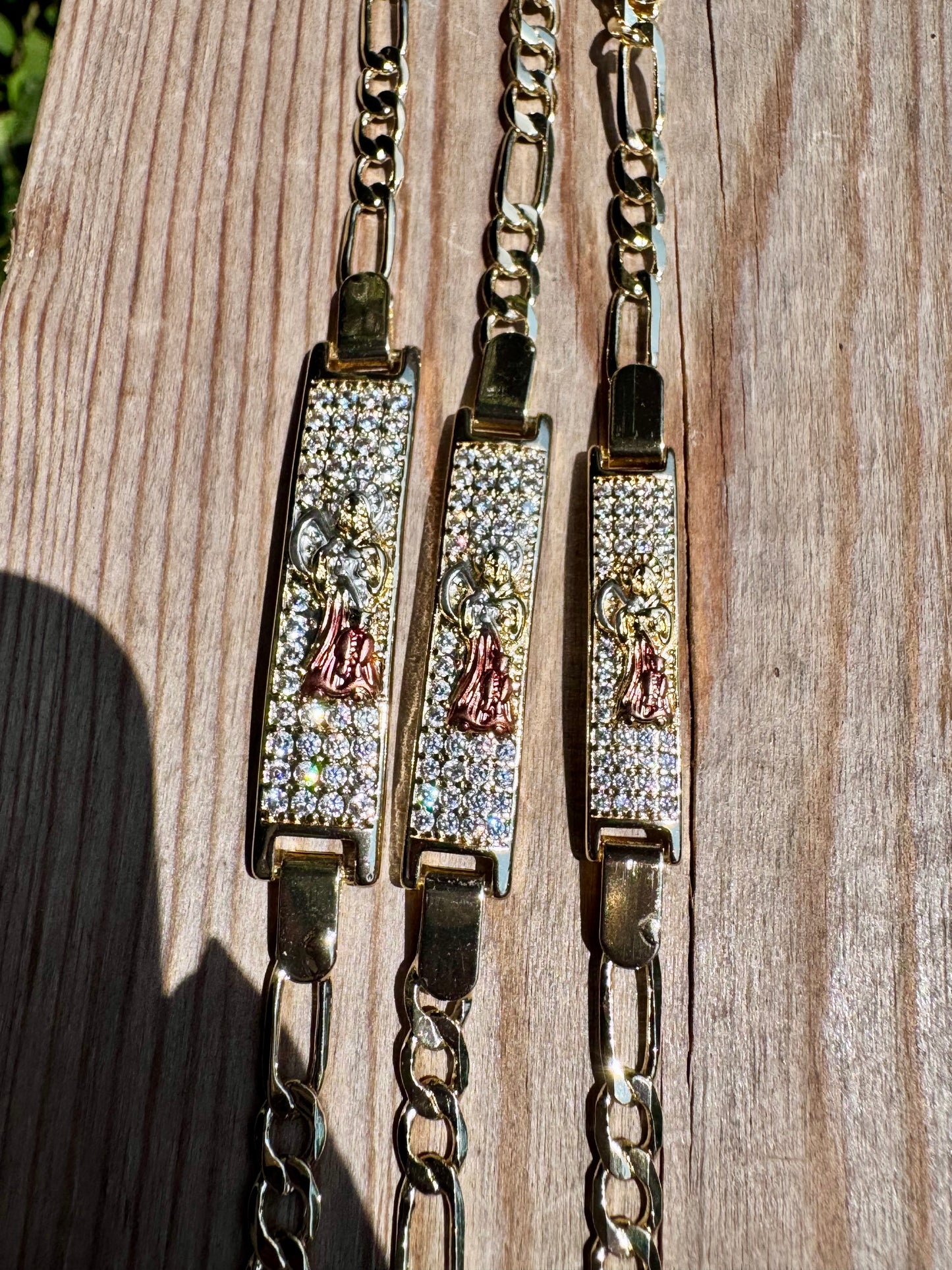 Santa Muerte Diamond Bracelet Esclava