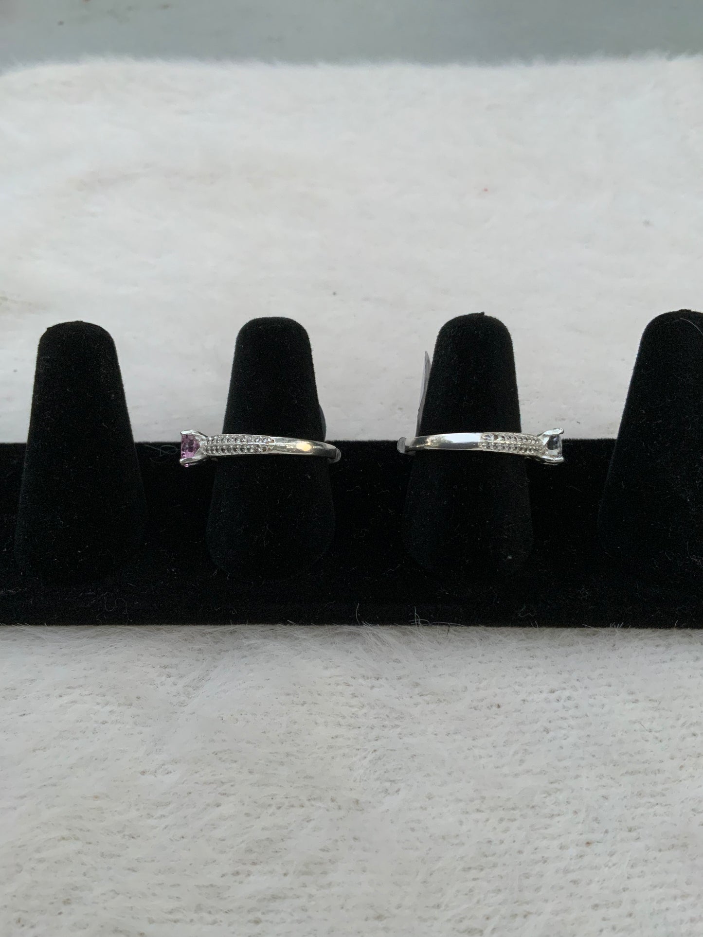 Sparkly Halo Gem Ring (Size 8)