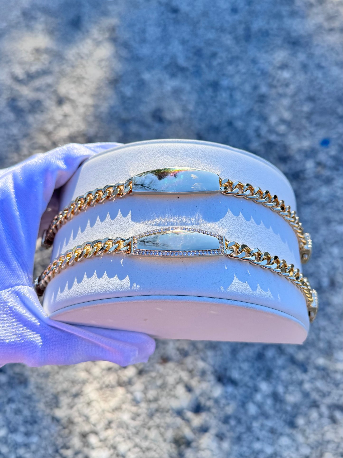 Monaco Diamond ID Bracelet