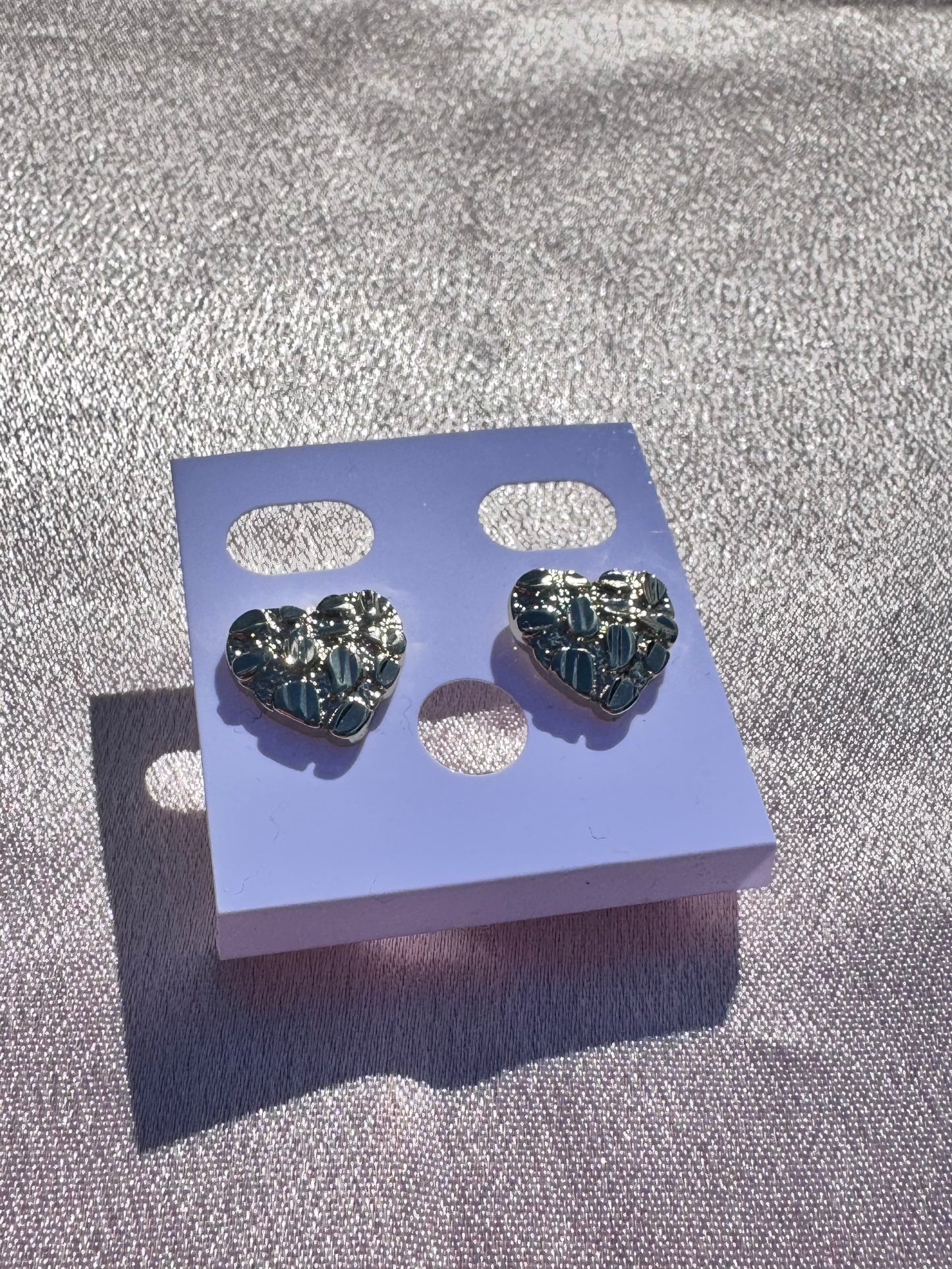 Heart Nugget Earrings