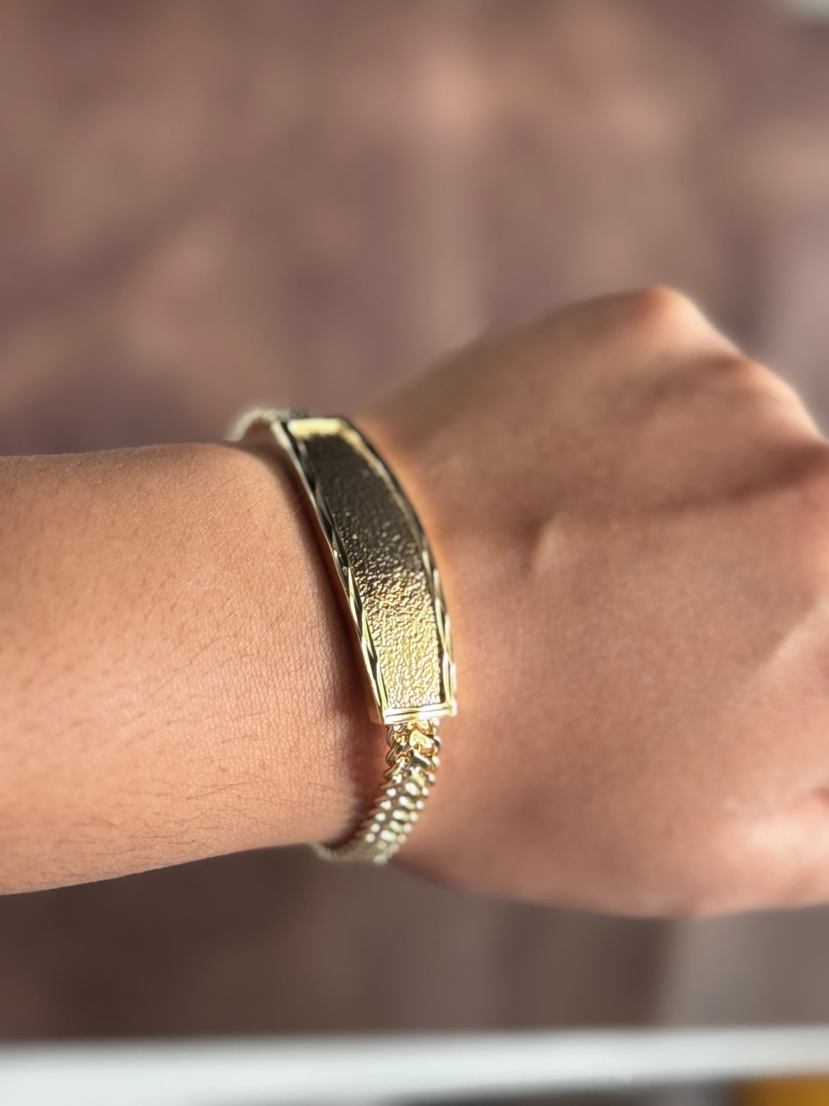 Greek ID Embossed Petatillo Bracelet