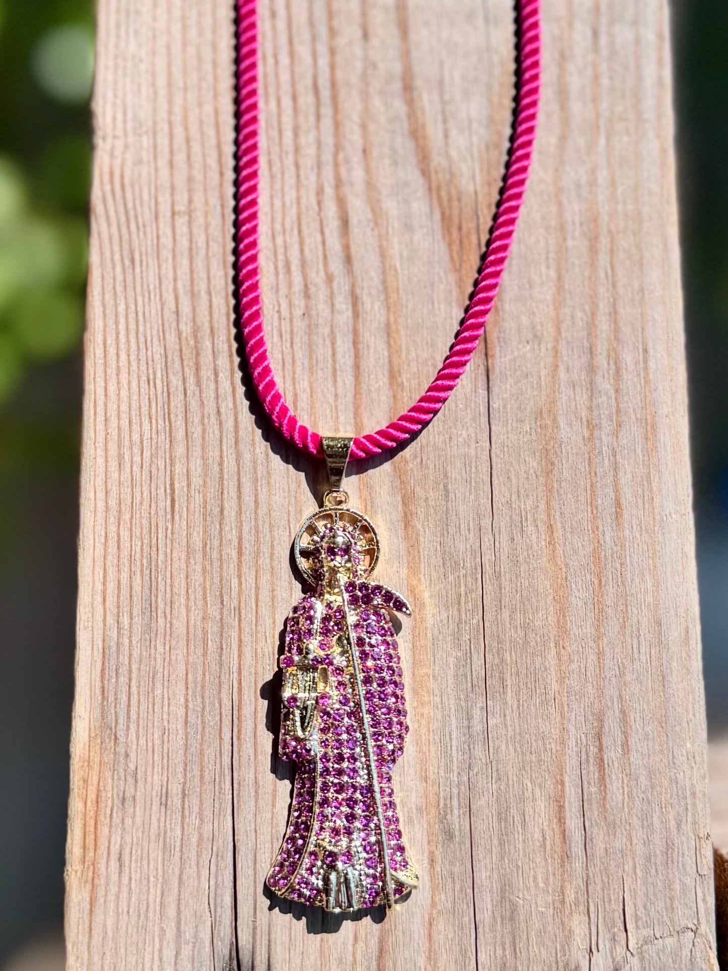 Santa Muerte Pink Rope