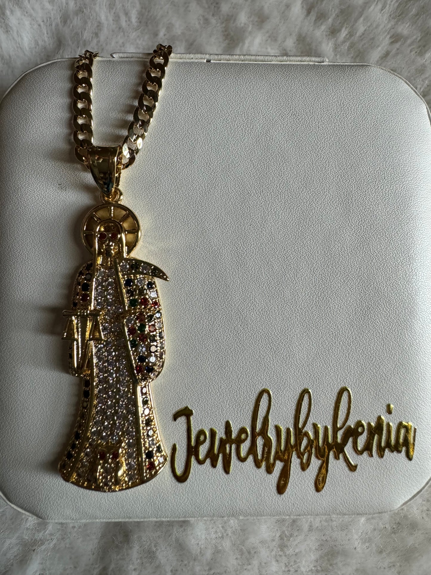 Large multicolor Santa Muerte