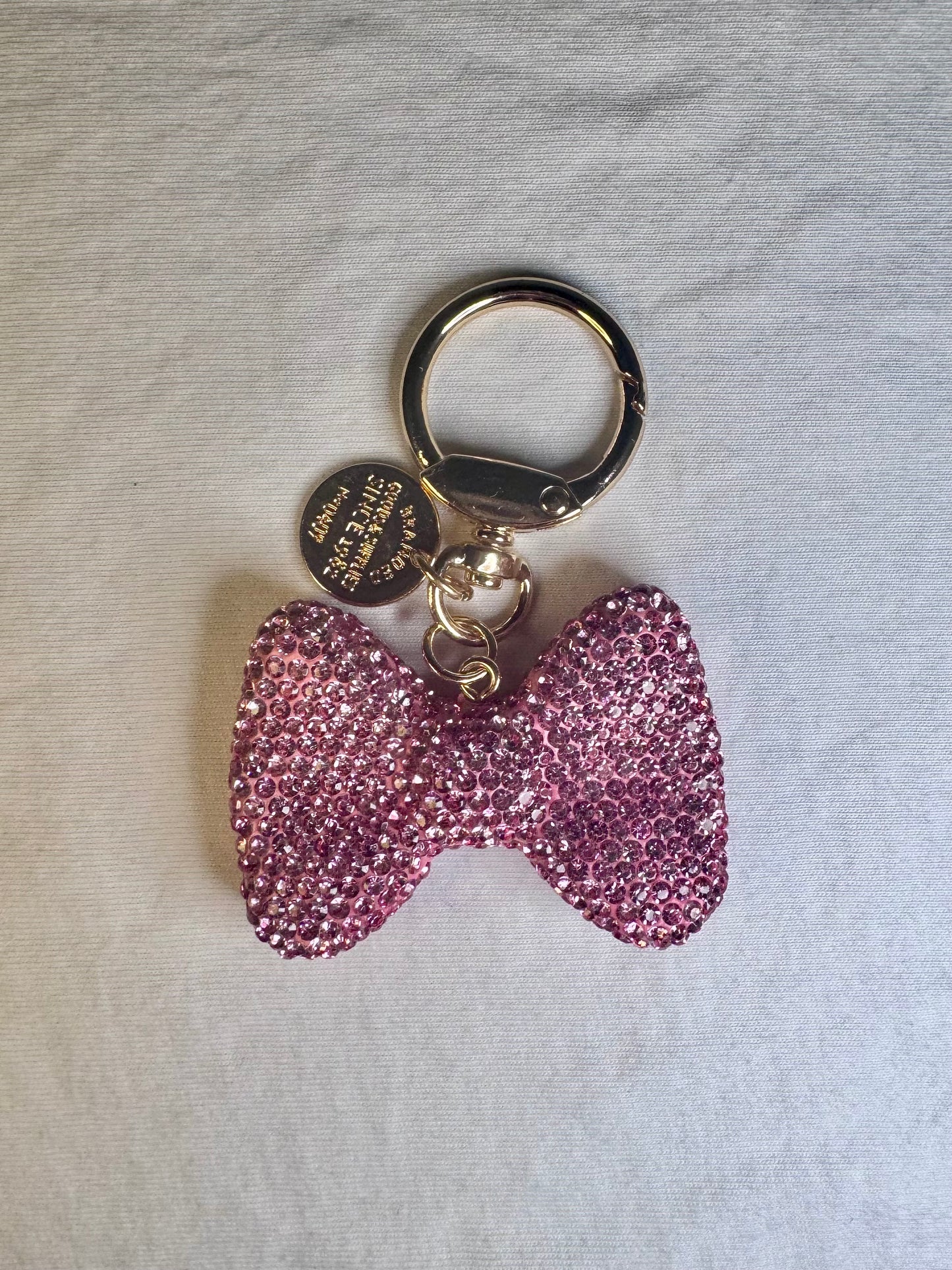Bow Coquette Pink Keychain