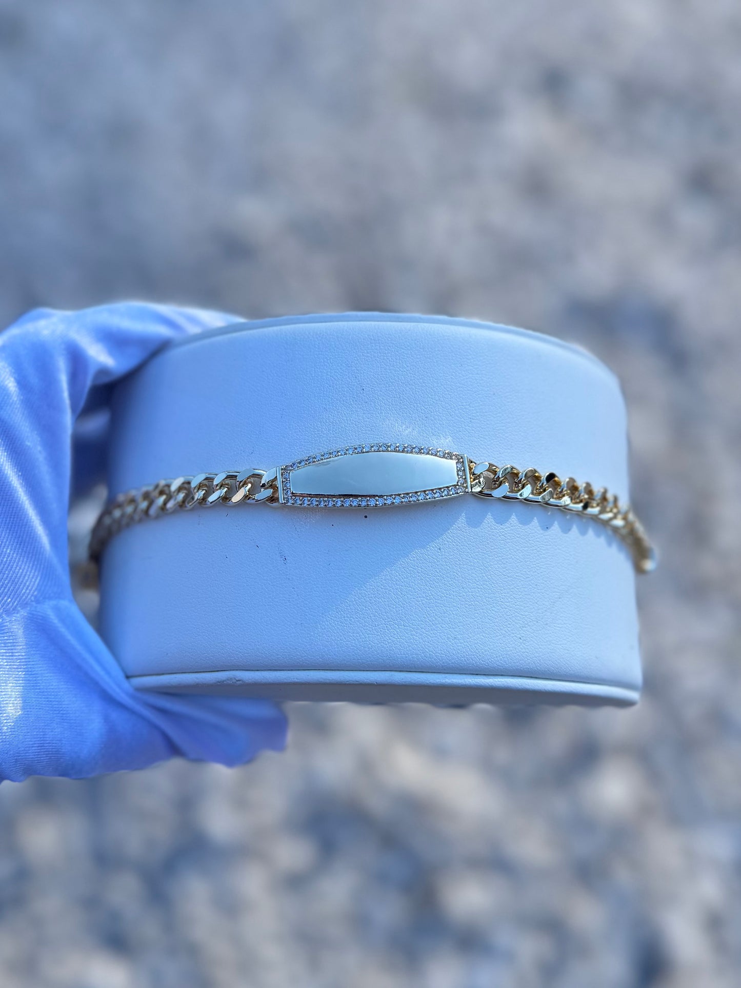 Monaco Diamond ID Bracelet