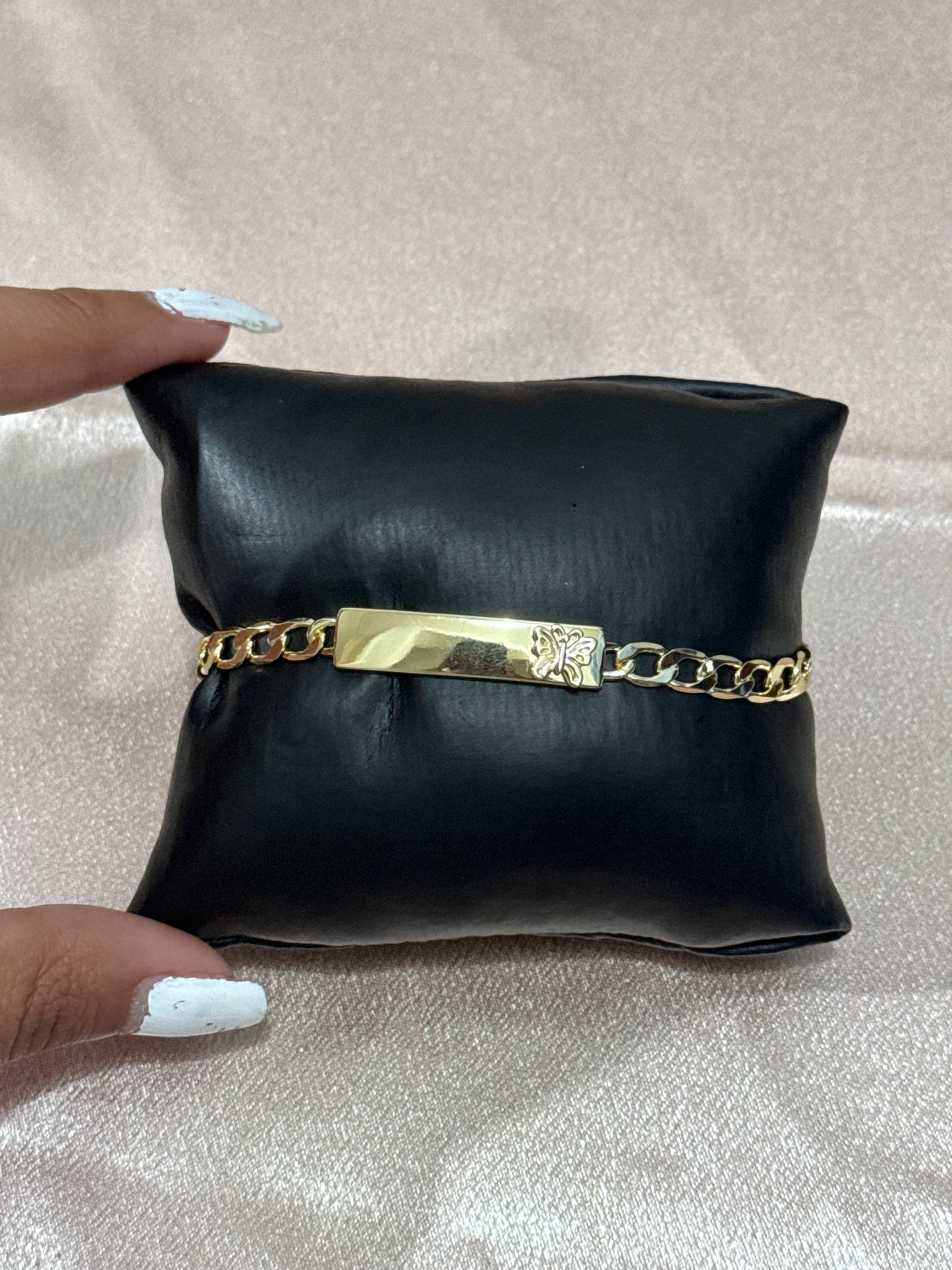Butterfly ID Cuban Bracelet Esclava