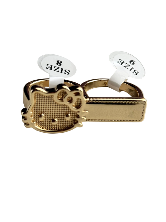 Kitty Two Finger Ring