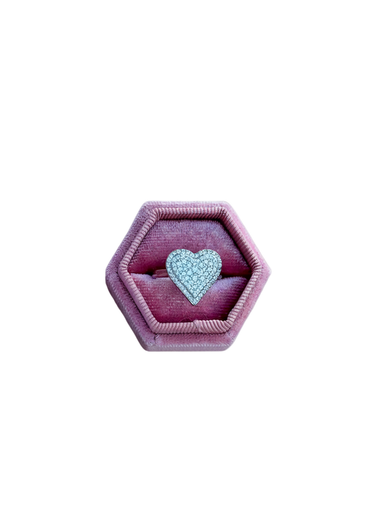 Icy Heart Ring (Silver)