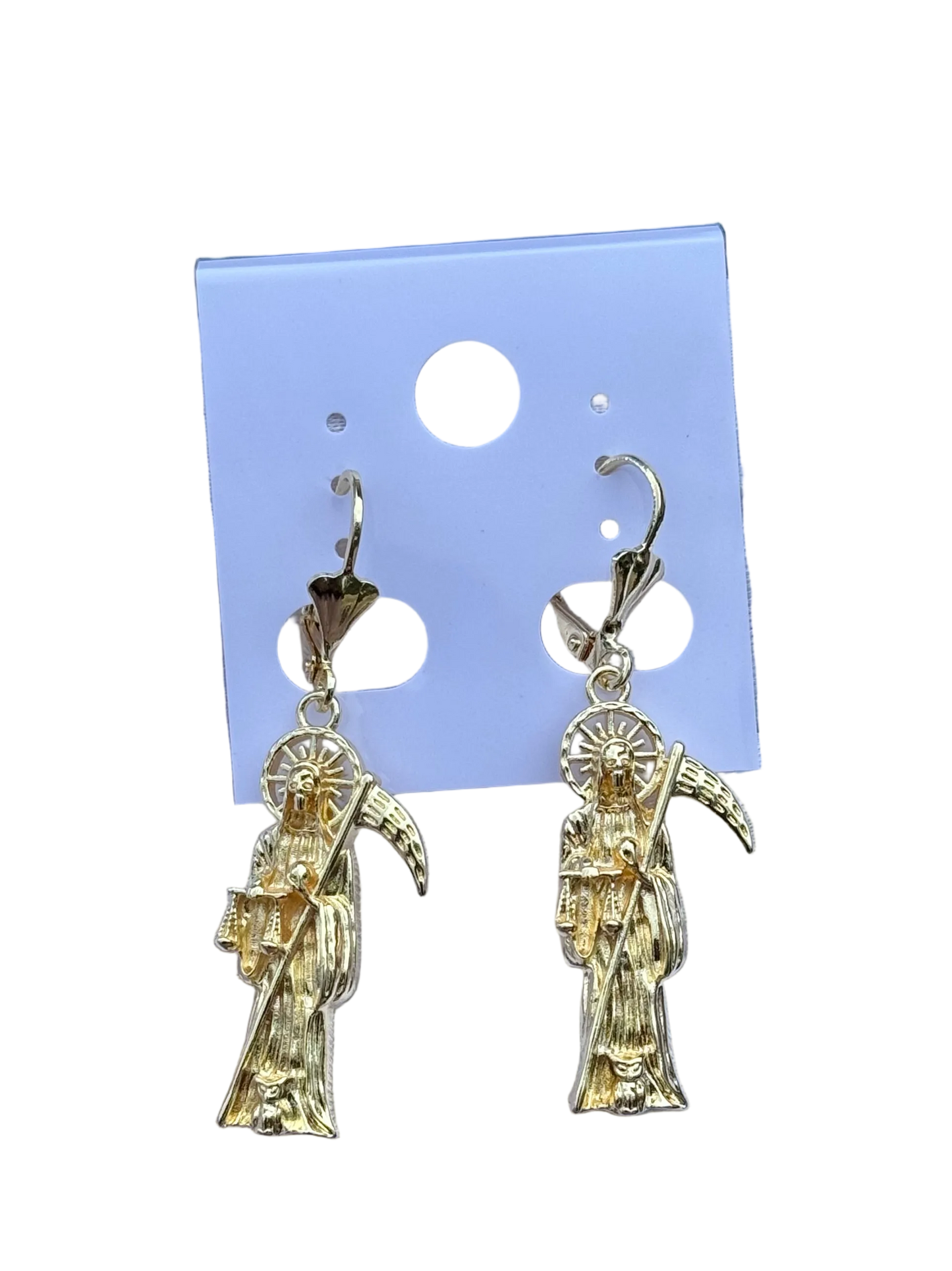 Santa Muerte Earrings (Gold)