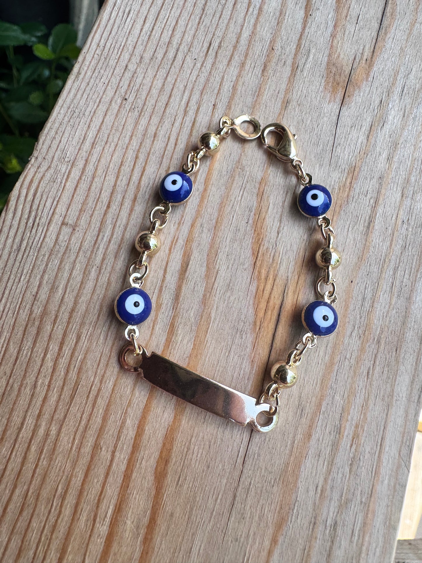 Blue Evil Eye Baby Bracelet Esclava