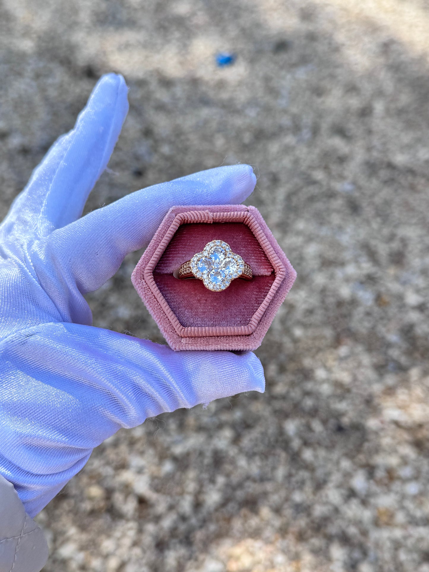 Clover Gold Plated Ring