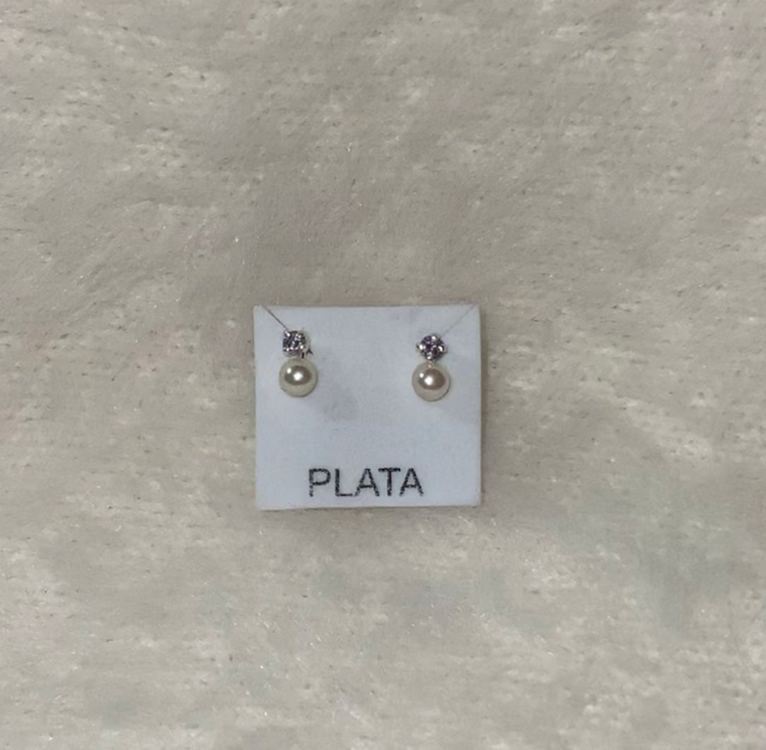 Bling & Pearl Stud