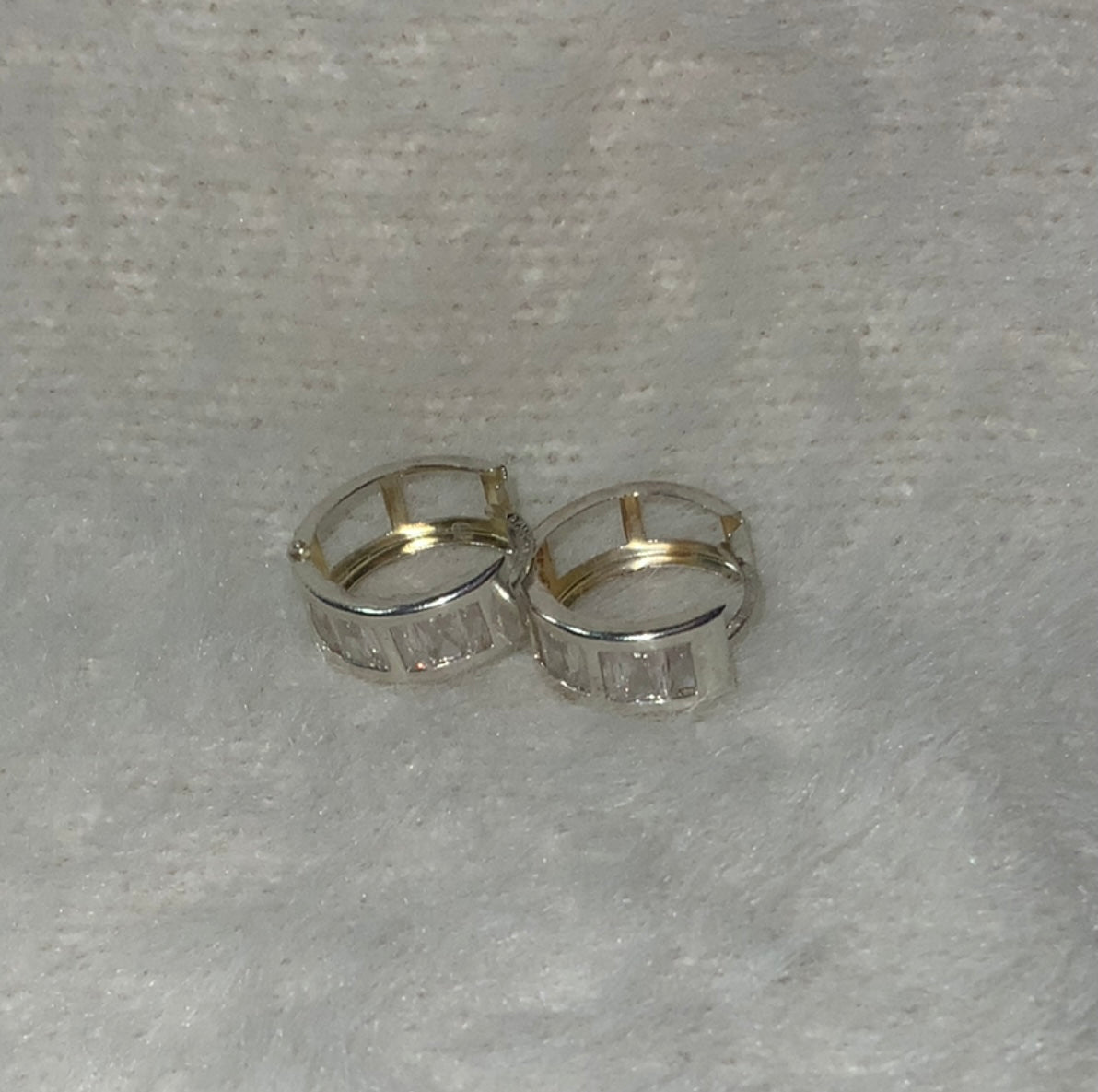 4 zirconia small hoops